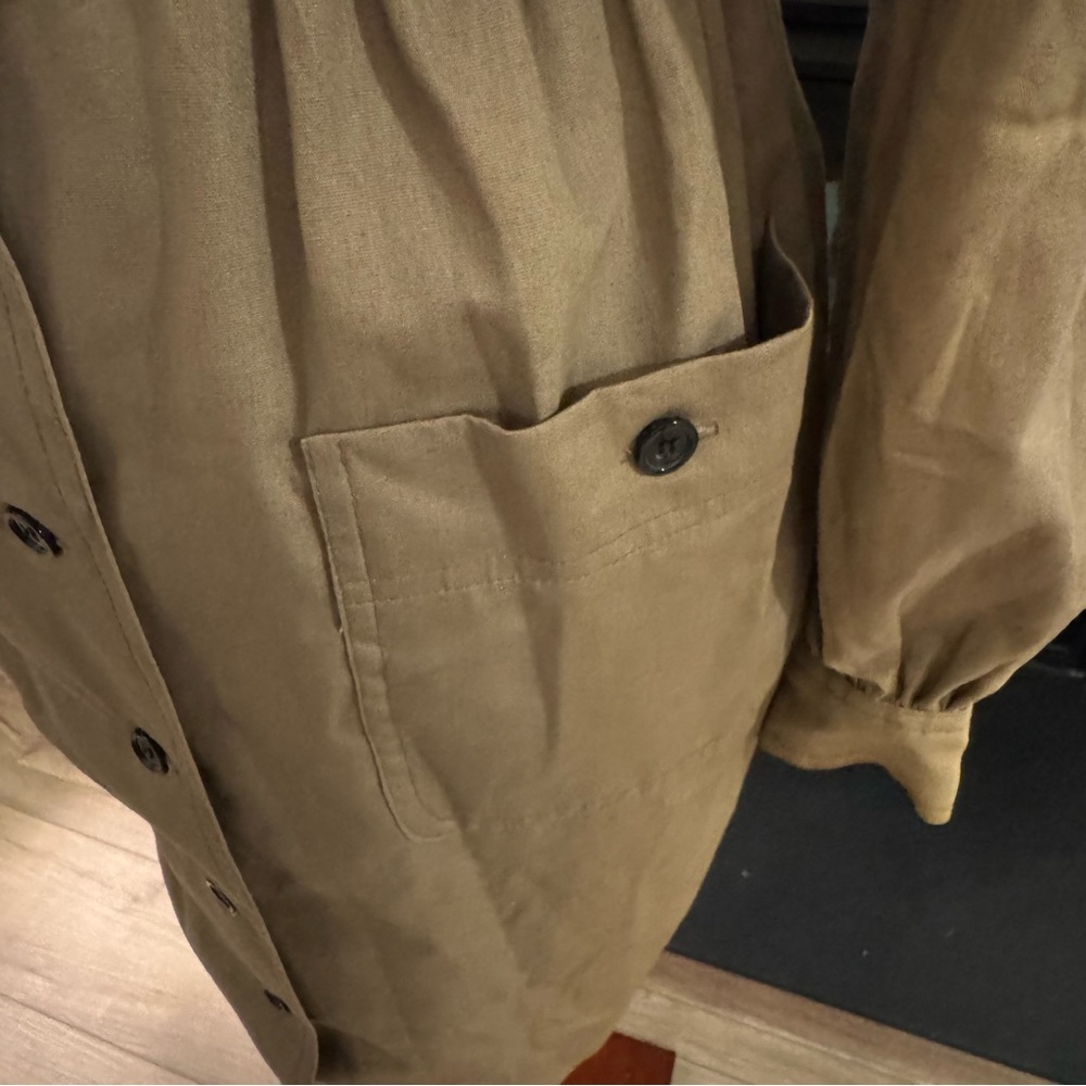 ✨ Bonwit Teller Vintage Khaki Shirt Dress – Size 4 (Made in USA, Union Made) ✨ - Picture 7 of 12